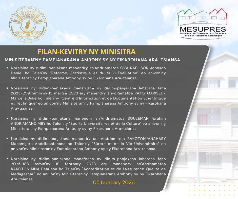 Conseil des ministres mesupres