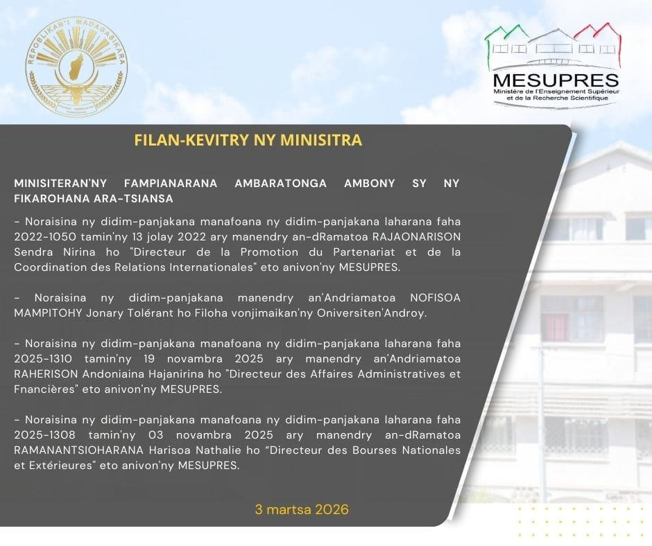 Conseil des ministres mesupres