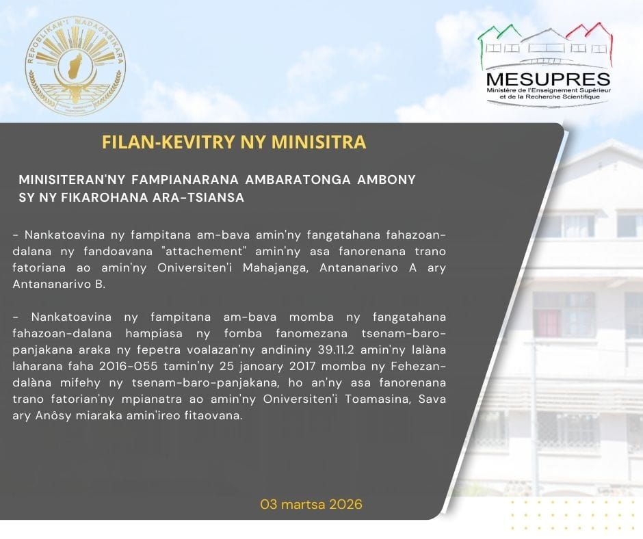 Conseil des ministres mesupres