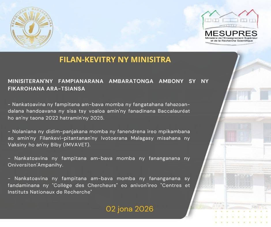 Conseil des ministres mesupres