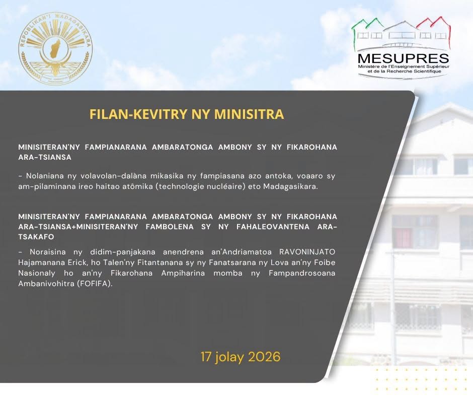 Conseil des ministres mesupres