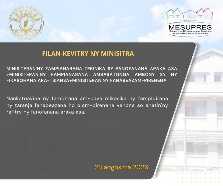 Conseil des ministres mesupres