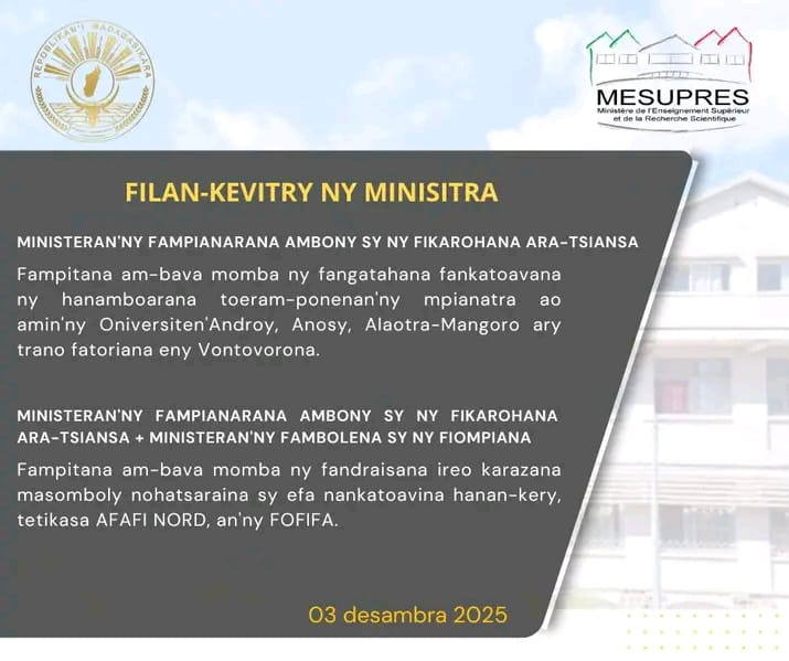 Conseil des ministres mesupres