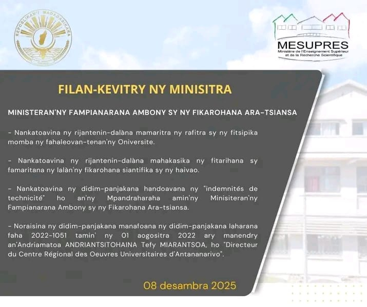 Conseil des ministres mesupres