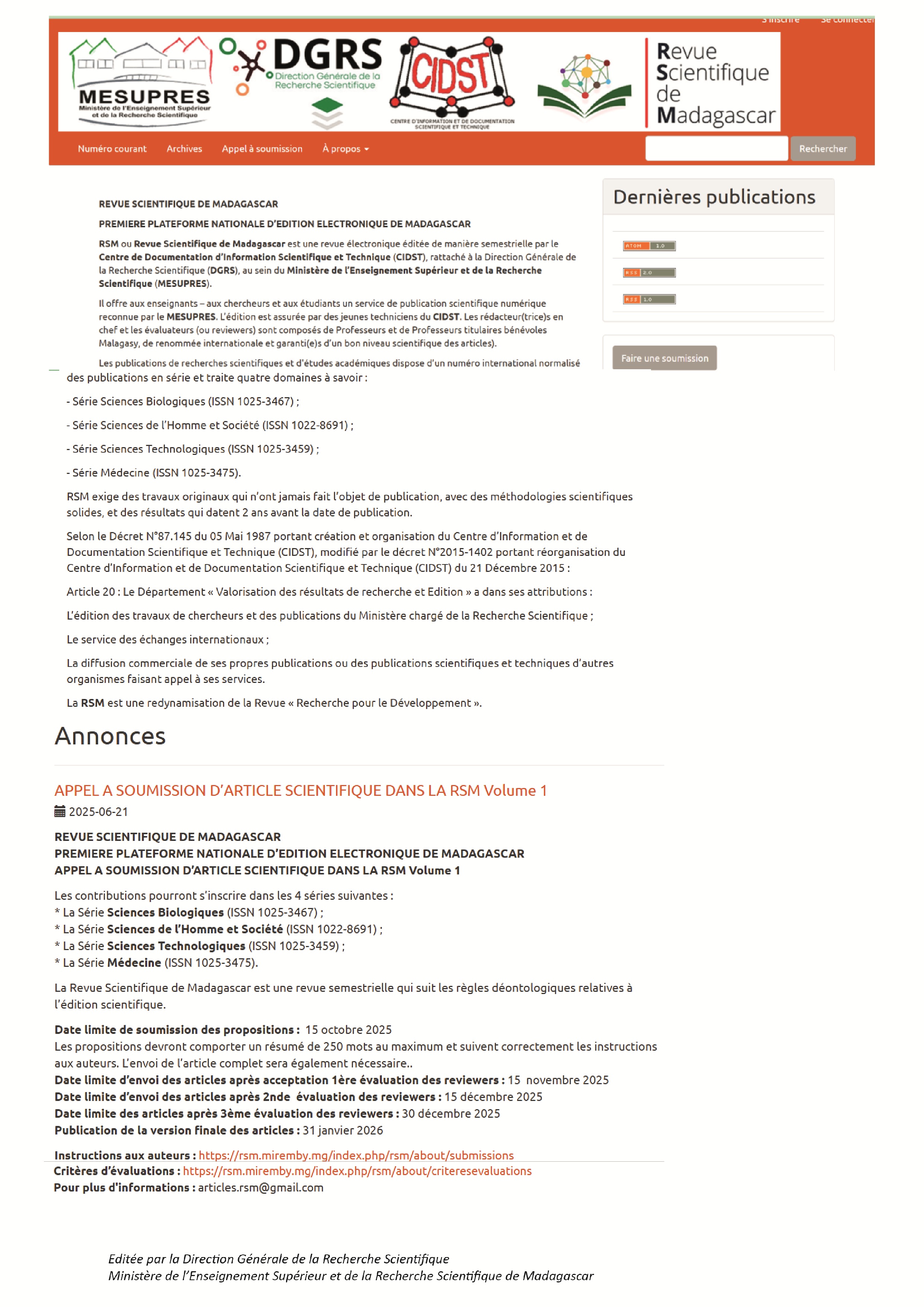 Communication eRI.mg Edition spéciale